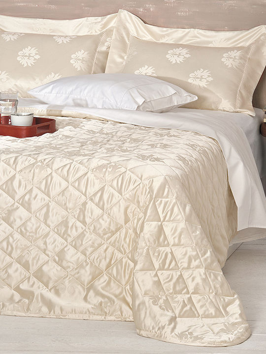 Omega Home 303 Σετ Νυφικό Κουβερλί Υπέρδιπλο με 2 Μαξιλαροθήκες 230x250εκ.