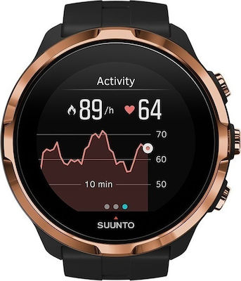 Suunto Spartan Sport Wrist HR Stainless Steel 50mm Waterproof Smartwatch with Heart Rate Monitor (Black)