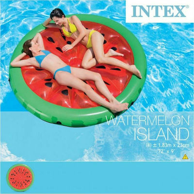 Intex Saltea umflabilă Căptușeală de scaun pentru piscină Pepene verde Roșu 183cm