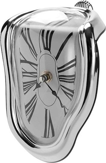 Melting Time Clock Сребрист Аналогов Пластмасов Сребрист Melting Time Clock Сребрист Аналогов Пластмасов Сребрист