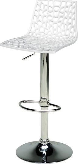 Stool Bar Spider Gas Lift White White 37x34x58cm