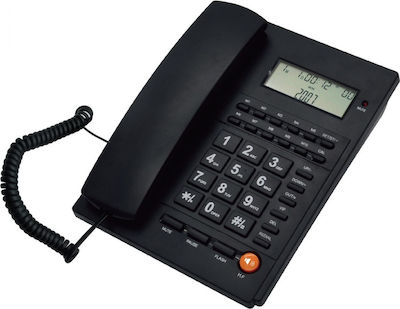 Telco ΤΜ-PA117 Електрически телефон Офис Черно