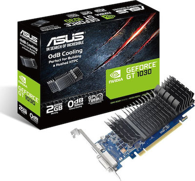 Asus GeForce GT 1030 2GB GDDR5 LP Silent with Brackets Κάρτα Γραφικών PCI-E x16 3.0 με HDMI