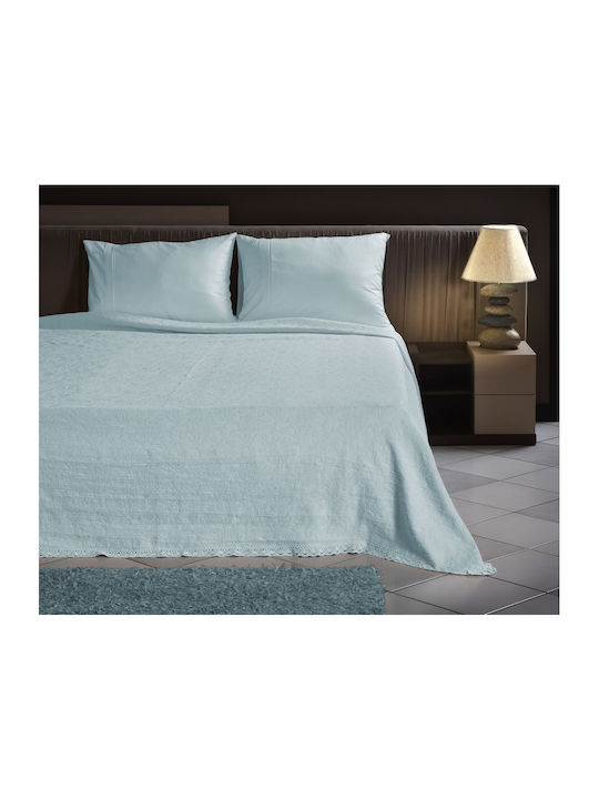 Beauty Home 1348 Sky Lavish Blanket Pique Queen 230x250cm. 2020134800053 Light Blue