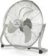 Human FE-40 Ανεμιστήρας Δαπέδου 90W Διαμέτρου 40cm Ασημί