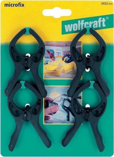 Wolfcraft Μicrofix Σετ Σφιγκτήρες Ελατηρίου με Μέγιστο Άνοιγμα 30mm