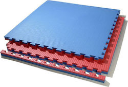 Toorx Δάπεδο Παζλ Γυμναστηρίου 100x100x2cm 1τμχ Διπλής Όψης Κόκκινο/Μπλε