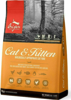 Orijen Cat & Kitten Katzen-Trockenfutter mit Huhn 1.8kg