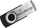 MediaRange 128GB USB 2.0 Stick Ασημί