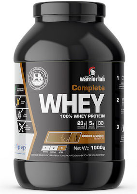 Warrior Lab Complete Whey Πρωτεΐνη Ορού Γάλακτος Χωρίς Γλουτένη με Γεύση Cookies & Cream 1kg