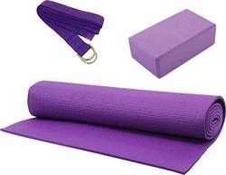 Optimum Pilates Set 3τμχ Στρώμα Γυμναστικής Yoga Μωβ (173x61x0.6cm) Optimum Pilates Set 3τμχ Στρώμα Γυμναστικής Yoga Μωβ (173x61x0.6cm)