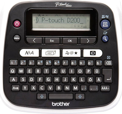 Brother PT-D200BWVP Electronic Portable Label Maker Black