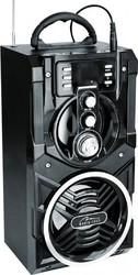 Media-Tech Karaoke System with a Wired Microphone Partybox BT MT3150 in Black Color