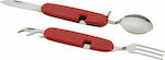 Compass 4 Uses Pocket Knife Red