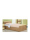 Lemnos 1 Pat pentru Copii Single Galben pentru Saltea 90x190cm