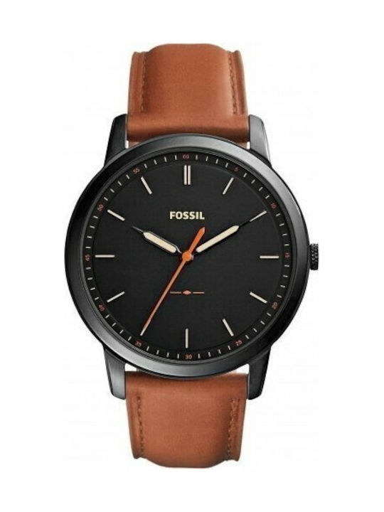 Fossil Ρολόι Μπαταρίας με Δερμάτινο Λουράκι Fossil Ρολόι Μπαταρίας με Δερμάτινο Λουράκι