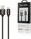 Blow Premium Geflochten USB 2.0 auf Micro-USB-Kabel Schwarz 1m 1Stück