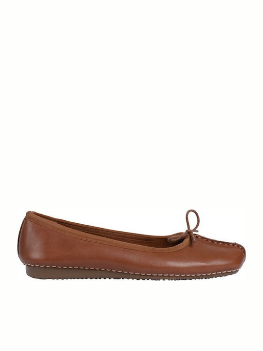 Leather Ballerinas Freckle Ice Tabac Brown