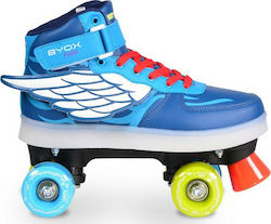 Byox Kids Adjustable Quad Rollers Blue