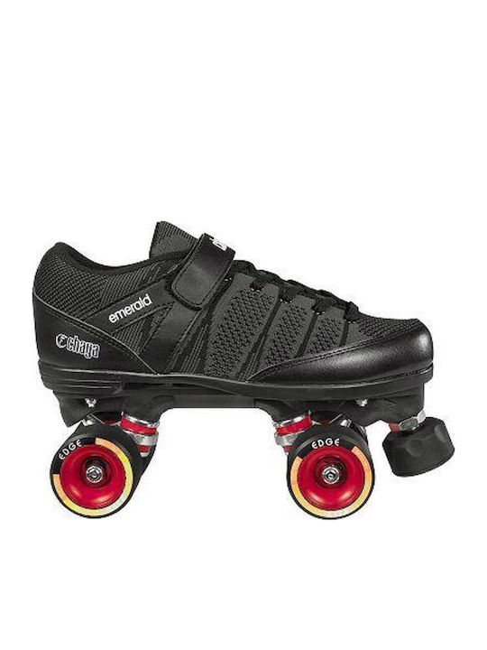 Chaya Derby Emerald Hard Quad Rollers Μαύρα Παιδικά