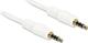 DeLock Καλώδιο Ήχου TRRS 3.5mm male - 3.5mm male Λευκό 2m με Επίχρυσους Ακροδέκτες 83441