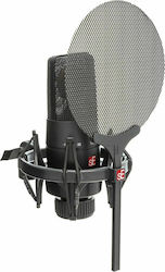 SE Electronics Condensator (diafragmă mare) Microfon XLR X1 S Vocal Pack Montare Shock Mounted/Clip On Vocal