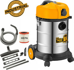 Ingco VC14301 Υγρών / Στερεών 1400W 30lt Ingco VC14301 Υγρών / Στερεών 1400W 30lt