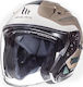 MT Avenue Jet Helmet with Sun Visor ECE 22.05 1300gr Crossroad Matt Winter KR3354