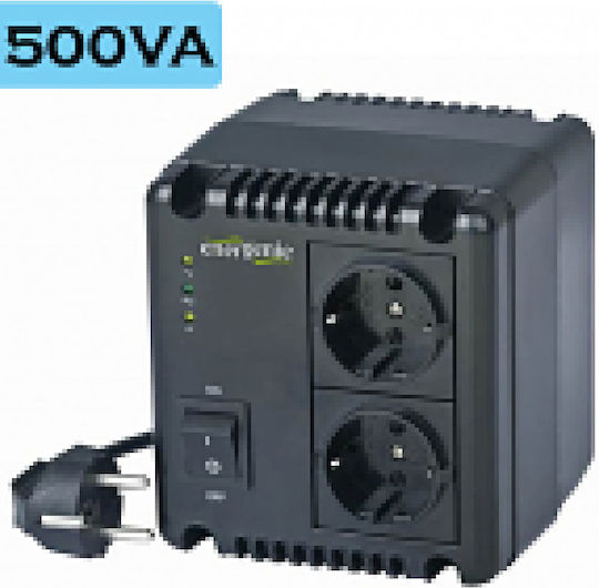Energenie EG-AVR-0501 Compact Voltage Regulator Relay 500VA with 2 Sockets Current