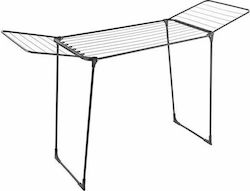 Metaltex Hydra Metallic Folding Floor Clothes Drying Rack with Hanging Length 18m