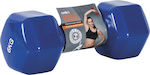 Amila Vinyl Hexagon Dumbbell 1 x 6.0kg