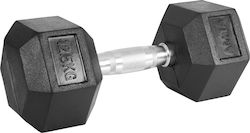 AMILA Gummiummanteltes Sechseckiges Hantel 1 x 12,5 kg