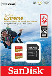 Sandisk microSDHC 32ГБ Клас 10 U3 V30 A1 UHS-I с адаптер