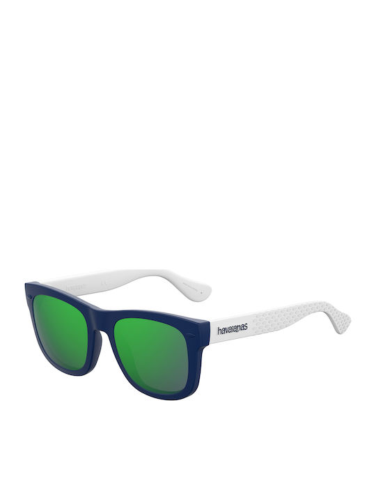 Havaianas Paraty S Unisex Sunglasses with Blue Plastic Frame and Green Mirror Lens Paraty/S QMB/Z9