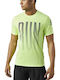 Reebok Activchill Graphic Herren Sport T-Shirt Kurzarm Grün