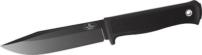 Fallkniven S1 Black Coated Knife Black with Blade made of Steel in Sheath