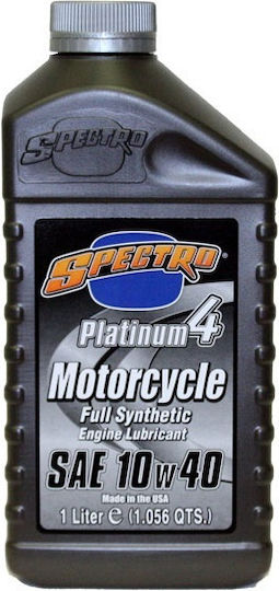 Spectro Platinum 4 Synthetic Motorcycle Oil for Four-Stroke Engines 10W-40 1lt