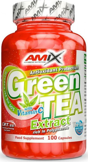 Amix Nutrition Green Tea Extract With Vitamin C 500mg 100 Mützen