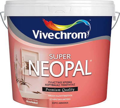 Vivechrom Super Neopal Plastic Vopsea pentru Utilizare Intern Alb 10lt