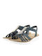 Rieker Women's Flat Sandals Anatomic in Navy Blue Color