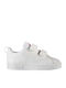 Adidas Kinder-Sneaker VS Advantage Clean mit Klettverschluss Cloud White / Super Pink