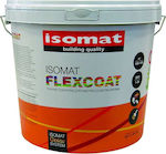 Isomat Flexcoat Plastic Acrilyc Paint for Interior and Exterior Use White 3lt