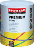 Isomat Acryl Plastic Acrilyc Paint for Exterior Use White 750ml