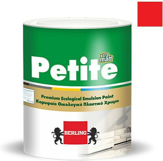 Berling Petite Matt Πλαστικό Χρώμα Οικολογικό για Εσωτερική Χρήση Κόκκινο 750ml