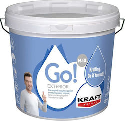 Kraft Go Exterior Plastic Vopsea Acrilic pentru Utilizare Externă 9lt