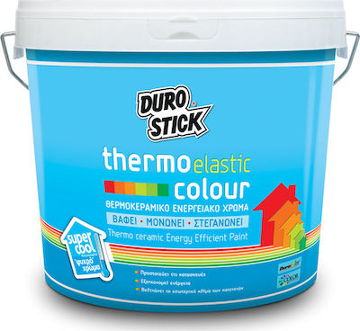 Durostick Thermoelastic Colour Πλαστικό Χρώμα Ακρυλικό Θερμομονωτικό για Εξωτερική Χρήση 10lt