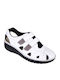 Berkemann Larena Leather Women's Flat Sandals Anatomic in White Color