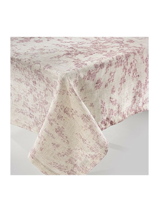 Saint Clair 1004 Polyester Stain Resistant Tablecloth Amethyst 140x250cm