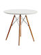 Randy Table Kitchen Wooden White 70x70x72cm