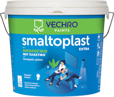 Vechro Smaltoplast Extra Plastic Ecological Paint for Interior Use White 3lt